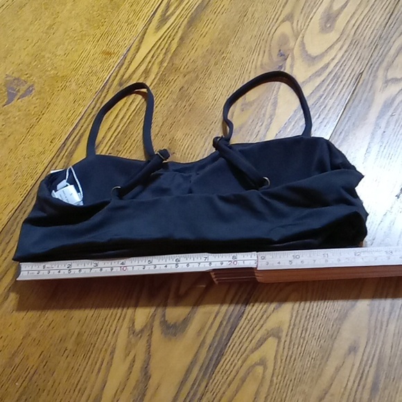 Andie Womens Bikini Small Top  Swim Vacation Black NEWPORT Resort NEW - Picture 2 of 4